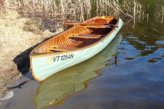 1950 Penn Yan Kingfisher wooden canoe